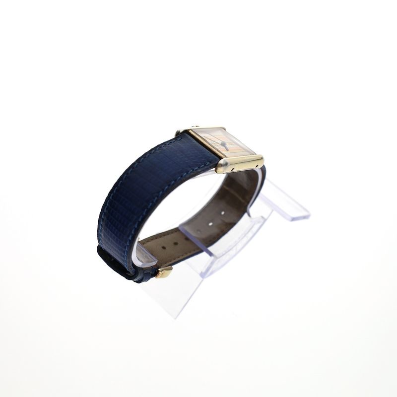 Image 9 of Cartier Tank Vermeil 'Trinity' Large 6129; Vintage mechanical watch