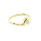 Image 3 of Gold ring with zirconia