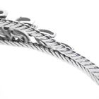 Image 7 of White gold link bracelet with diamond; 0.35 ct.