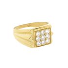 Image 5 of Gold signet ring with zirconia