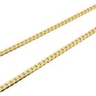 Image 5 of Gold flat gourmet link chain | 46 cm