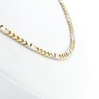 Image 6 of Two-tone gold gourmet/fantasy link necklace