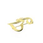 Image 3 of Gold letter brooch; letter J