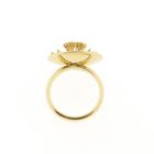 Afbeelding 5 van Gouden statementring met diamanten; 0,03 ct.