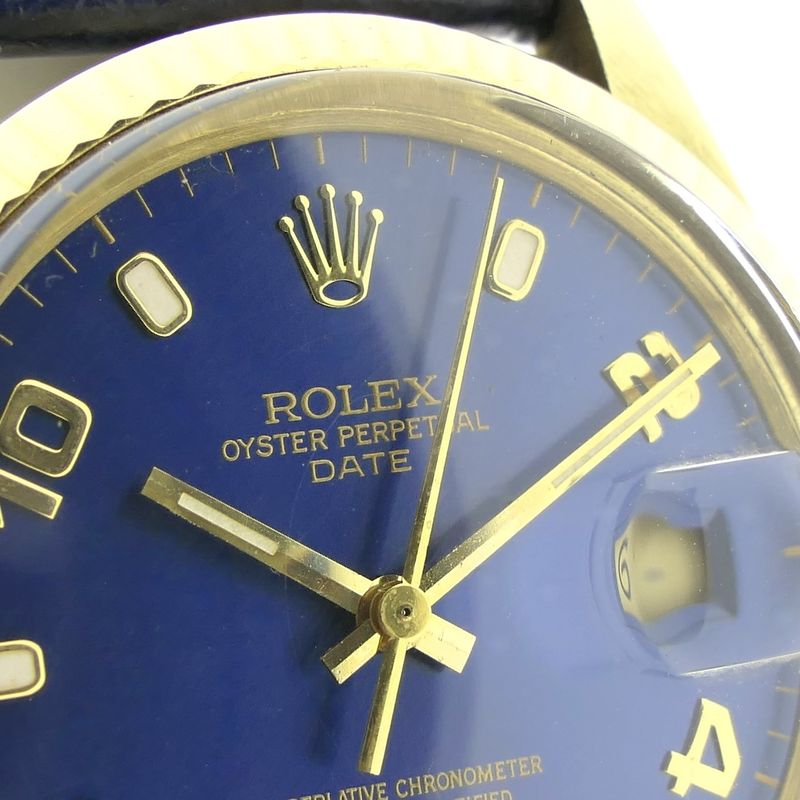 Image 11 of Rolex Oyster Perpetual Date 15037; 14k gold watch