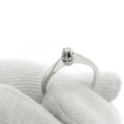 Image 7 of White gold solitaire ring with diamond | 0.03 ct.