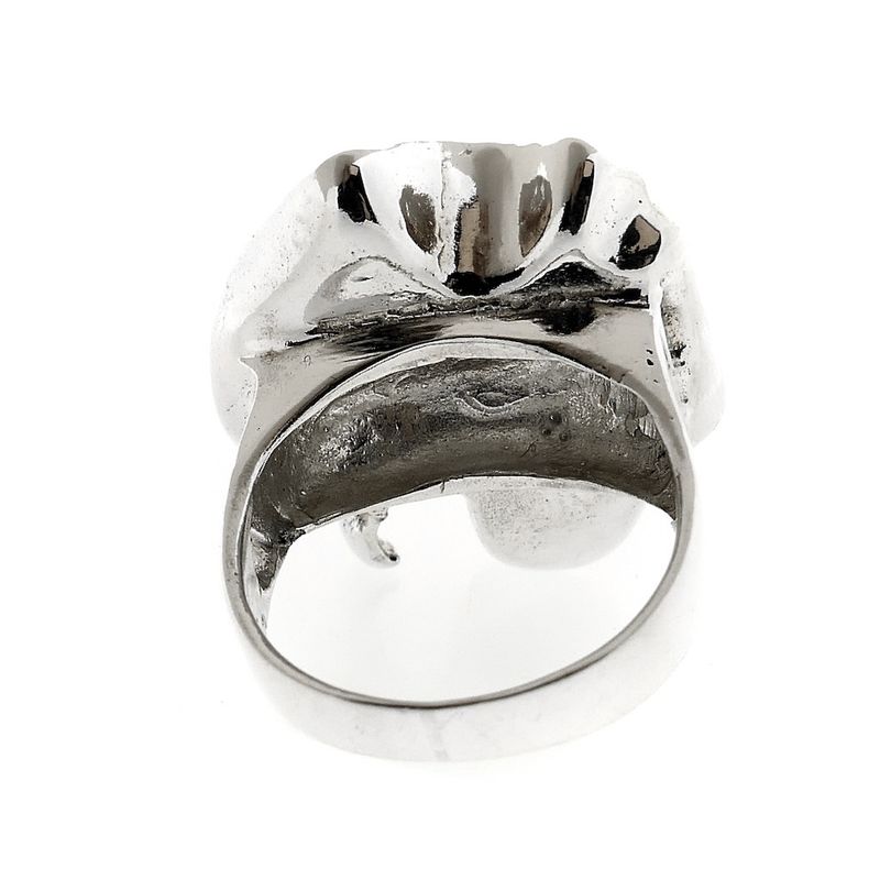 Image 6 of Silver ring with organic design