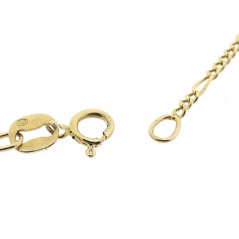 Image 4 of Gold Figaro link chain | 45 cm