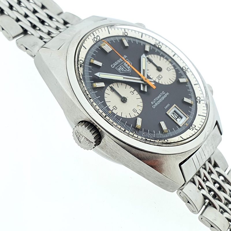 Image 2 of Heuer Carrera Chronograph; Vintage men's watch