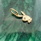 Image 2 of Gold Playboy bunny pendant