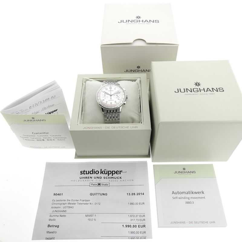 Image 5 of Junghans Chronoscope Master Telemeter; Automatic chronograph men's watch