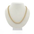 Image 1 of Gold jasseron link necklace | 45 cm