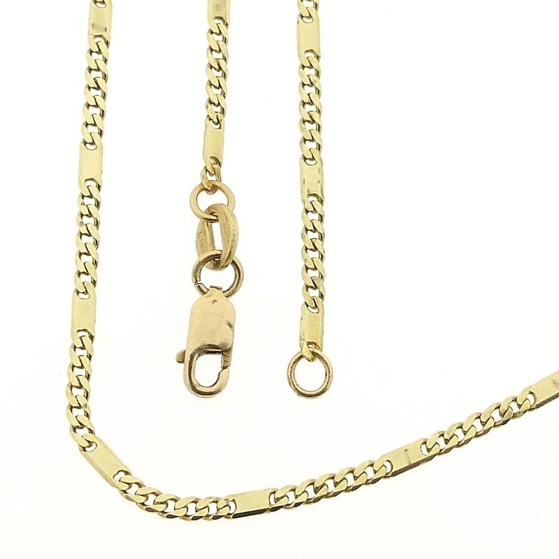 Image 1 of Gold closed Figaro link chain