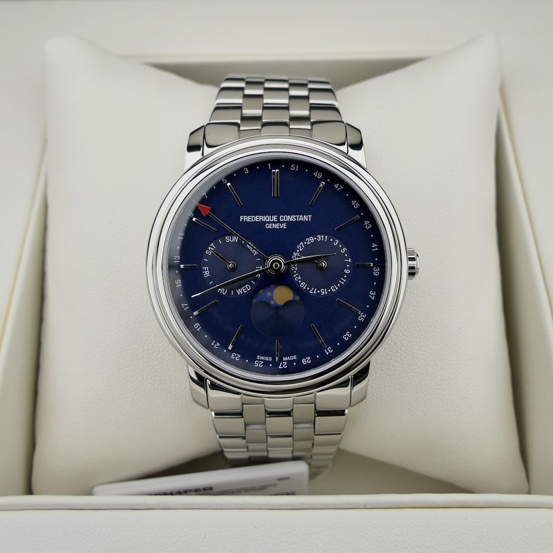 Image 15 of Frederique Constant Classics Business Timer FC270N4P6B; Men's watch with moon phase