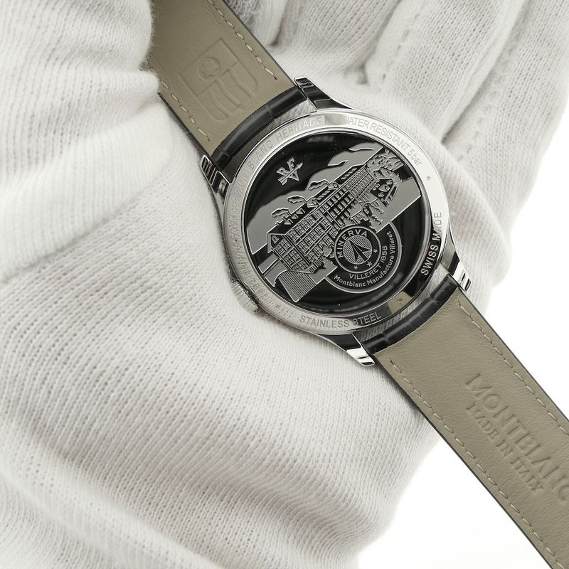 Image 16 of Montblanc Heritage GMT; Automatic men's watch with second time zone