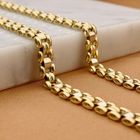 Afbeelding 2 van Bicolor gouden panterschakel ketting
