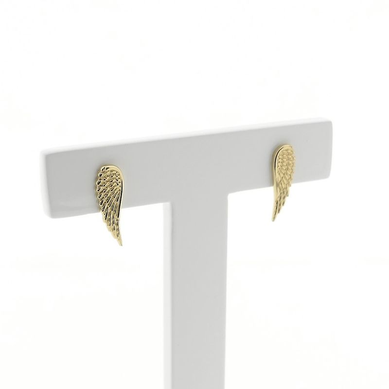 Image 3 of Gold wing stud earrings