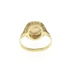 Image 4 of Gold ring with coin | John F. Kennedy