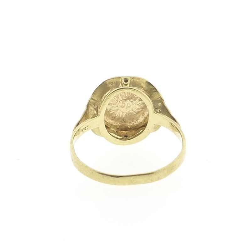 Image 4 of Gold ring with coin | John F. Kennedy