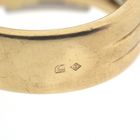 Image 10 of Two-tone gold ring with topaz and diamonds; 0.12 ct.