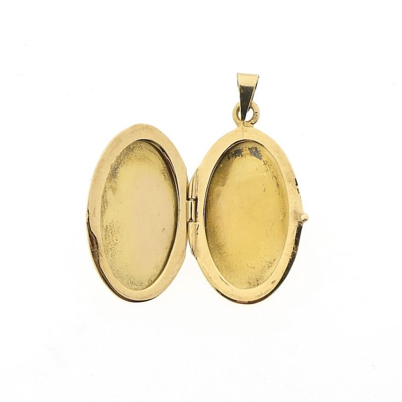 Image 3 of Vintage gold locket pendant | Floral design