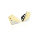 Image 9 of Two-tone gold stud earrings