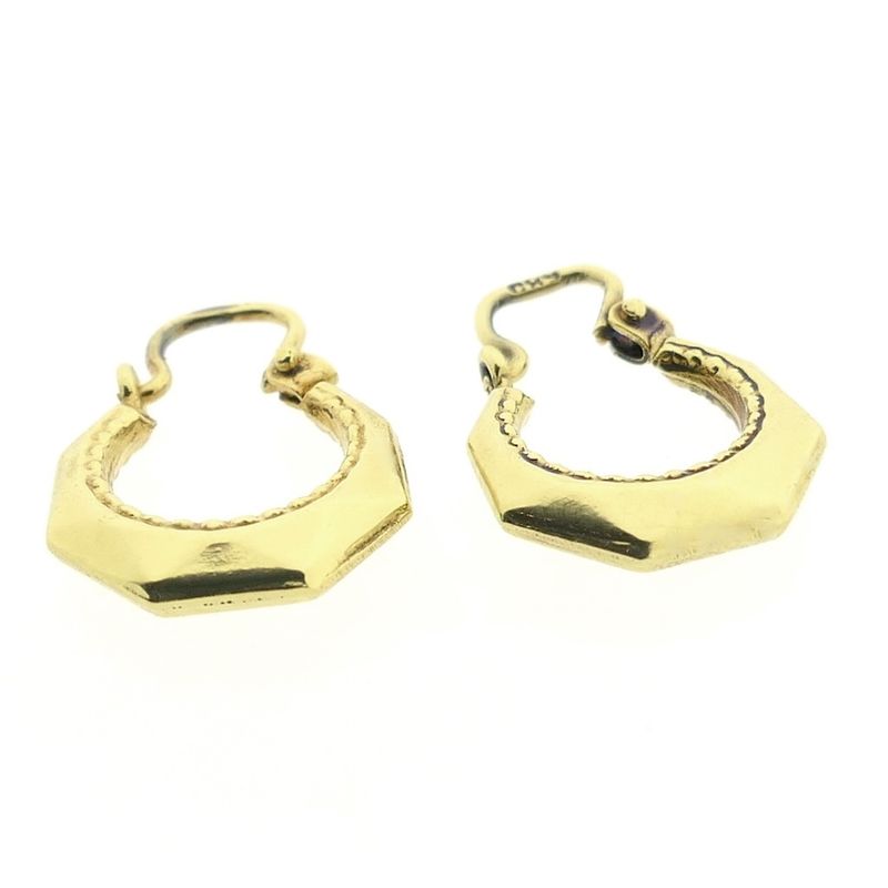 Image 8 of Vintage gold hoop earrings