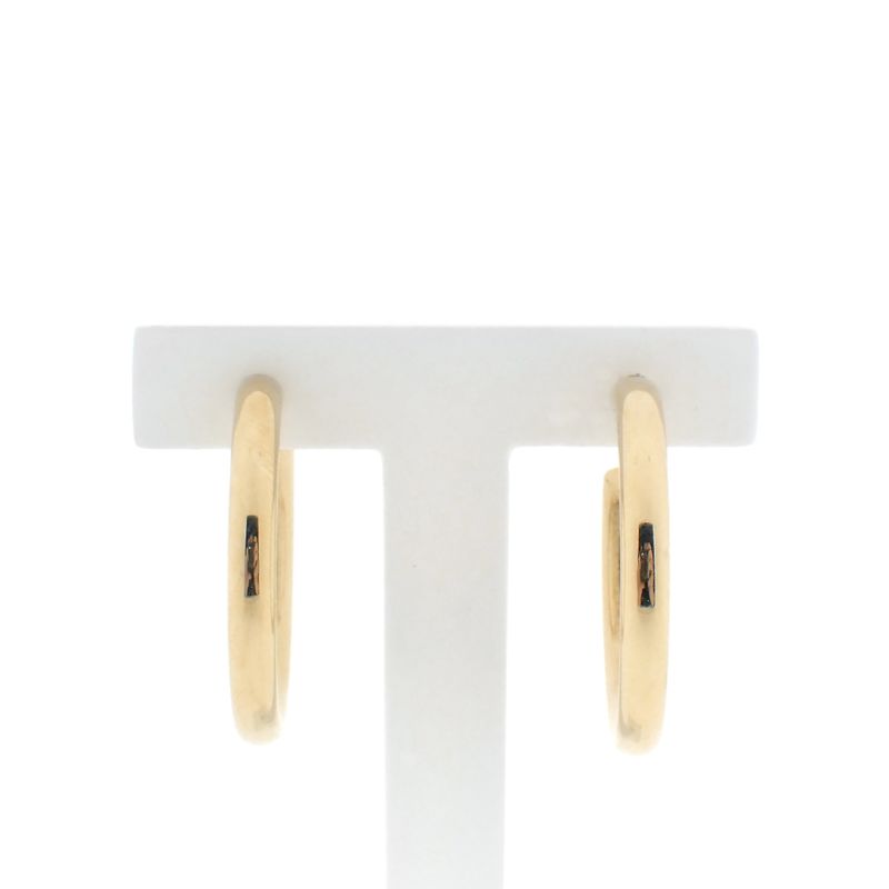 Image 3 of Gold subtle stud earrings; Ø 30.5 mm