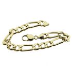 Image 6 of Gold Figaro link bracelet