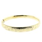 Image 1 of Gold vintage slave bracelet with engravings | Ø 62 mm