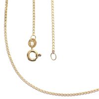 Long gold Venetian link necklace | 70 cm