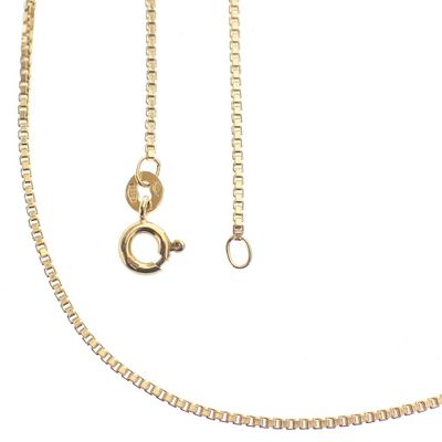 Image 1 of Long gold Venetian link necklace | 70 cm