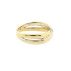 Image 5 of Gold crossover ring with diamond; 0.12 ct.