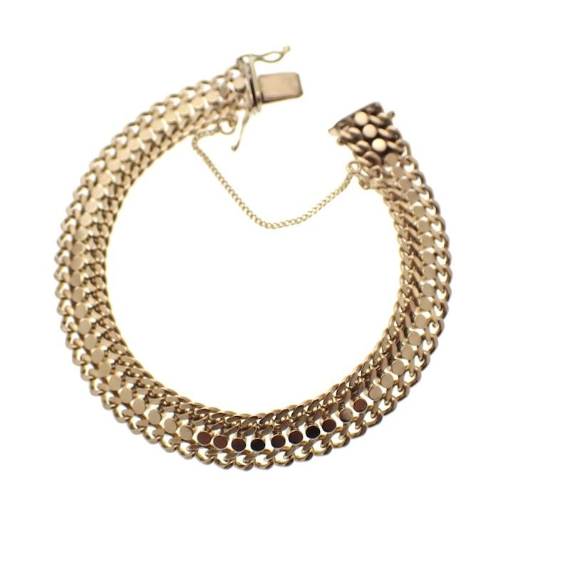 Image 3 of 8-karat fantasy link bracelet | 19.5 cm