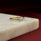 Image 2 of Gold solitaire ring with zirconia