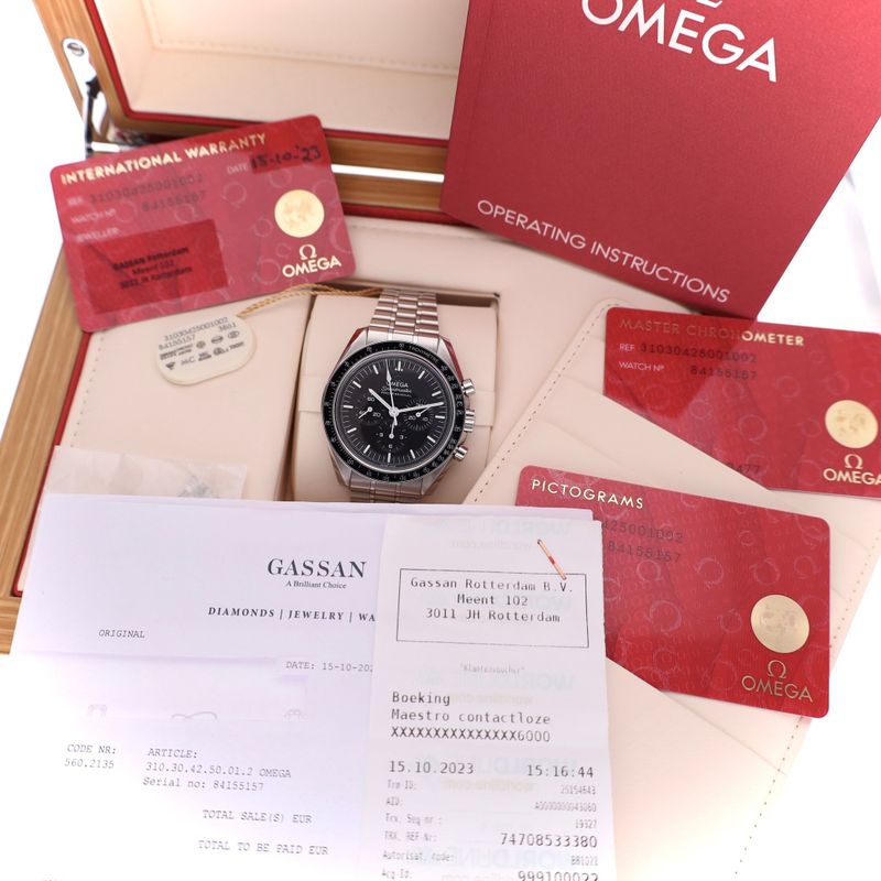 Image 16 of Omega Speedmaster Moonwatch Professional 'Double Sapphire' 310.30.42.50.010.02; Men's Watch