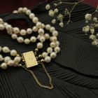 Image 2 of Pearl bracelet with gold clasp; Antique | 20 cm