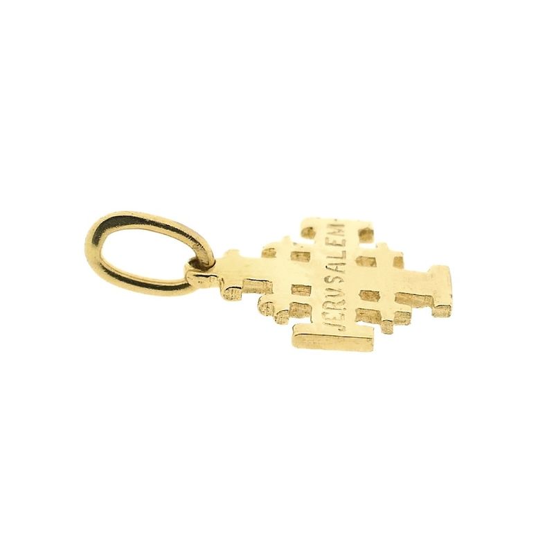 Image 6 of Vintage gold Jerusalem cross pendant
