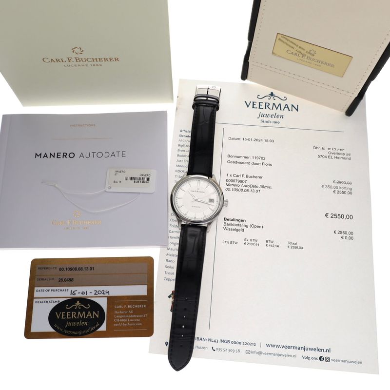 Image 16 of Carl F. Bucherer Manero Autodate 'John Wick' 00.10908.08.13.01; Automatic Men's Watch