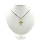 Image 5 of Gold cross pendant with corpus