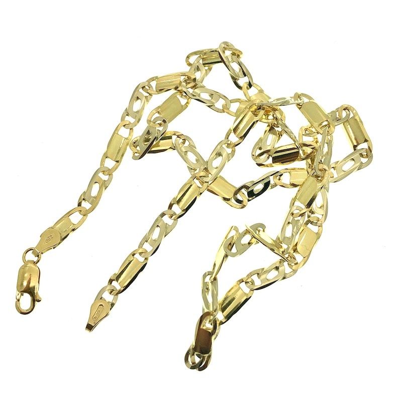 Image 4 of Two-tone gold link chain | 50 cm