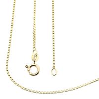 Golden Venetian link chain | 63 cm