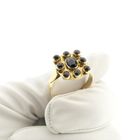 Image 6 of Vintage gold men's ring with garnet stones