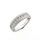 Image 1 of Platinum row ring with diamonds