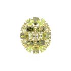 Image 4 of Silver entourage ring with zirconia; Gold plated