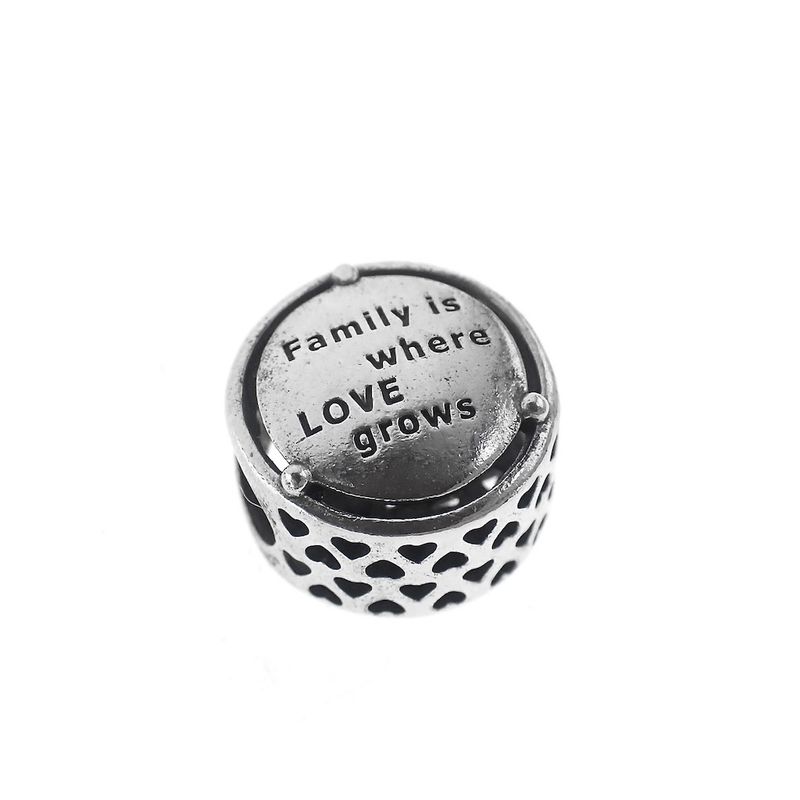 Image 3 of Pandora charm; Silver; Family Tree