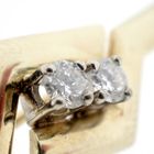 Image 2 of Gold brooch with diamonds