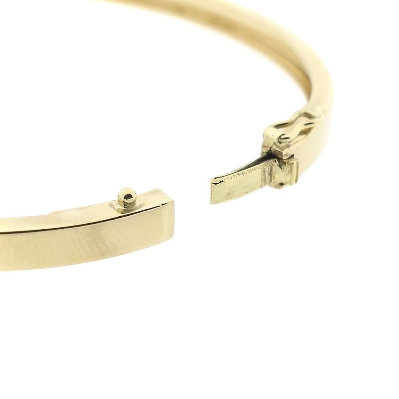 Image 7 of Gold smooth slave bracelet | Ø 61.3 mm