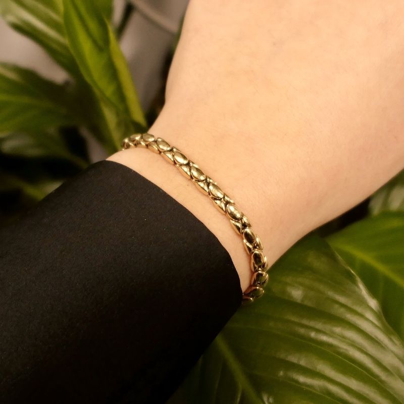 Image 11 of Gold Cardano link bracelet | 21.5 cm