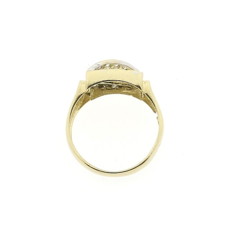Image 5 of Gold ring with zirconia